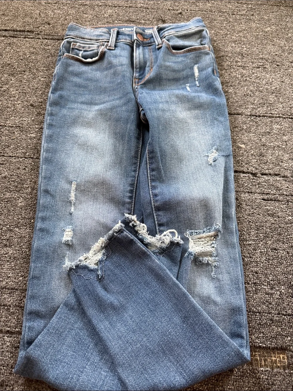 Old Navy Light Blue Distressed Kids Jeans